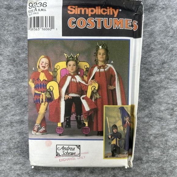 Simplicity Other - NEW Simplicity Sewing Pattern Childrens S M L Medieval Costume DIY Craft